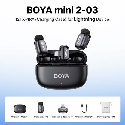BOYA Mini 2 Wireless Lavalier Microphone