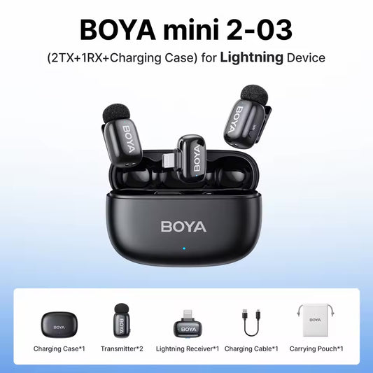 BOYA Mini 2 Wireless Lavalier Microphone