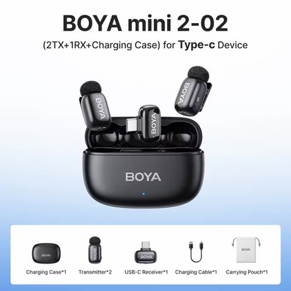 BOYA Mini 2 Wireless Lavalier Microphone