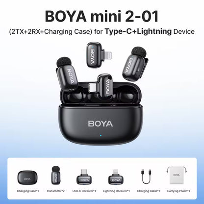 BOYA Mini 2 Wireless Lavalier Microphone